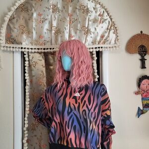 Adidas Vibrant Zebra Print Sweatshirt